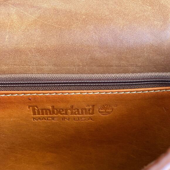 Western Timberland Crossbody | Camel Nubuck Leather Bag | Brass Hardware & Charm - Picture 6 of 16